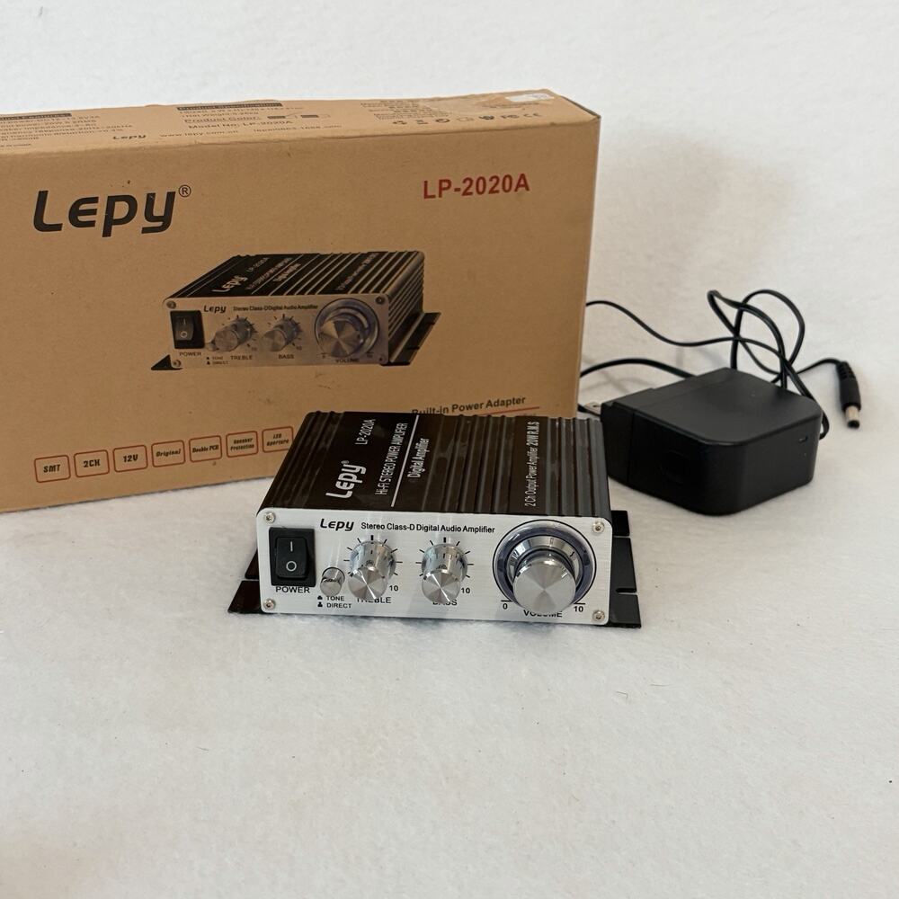 Lepy LP-2020A Hi-Fi Stereo Digital Audio Amplifier 2CH 20W Class-D NIB
